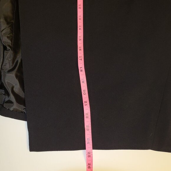 WORTHINGTON | Two-Tone Black Faux Leather Business Casual Blazer - Picture 11 of 12